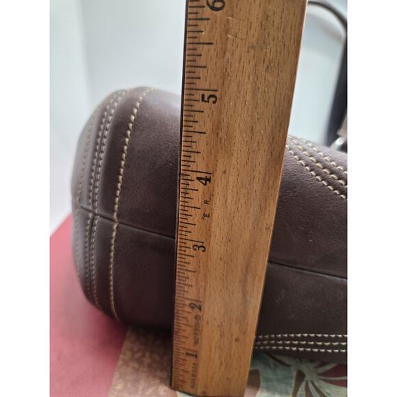 Vtg Coach Soho Luxury Satchel Purse Brown C0GZ-8A09 Double Handle Buckle Pockets - Picture 13 of 15